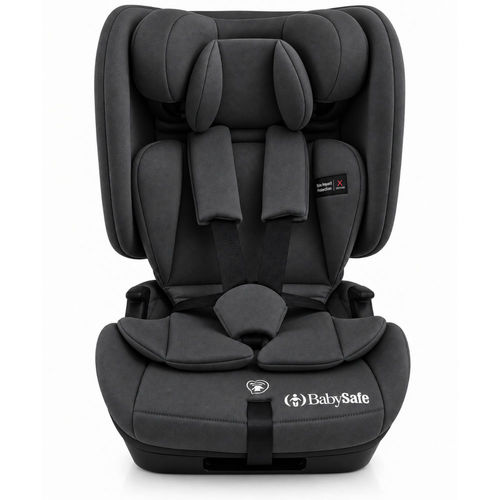 כיסא בטיחות מתקפל משולב בוסטר דגם EverFit I-Size מבית בייביסייף (אפור)
