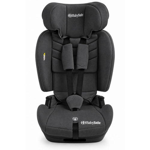 כיסא בטיחות מתקפל משולב בוסטר דגם EverFit I-Size מבית בייביסייף (אפור)