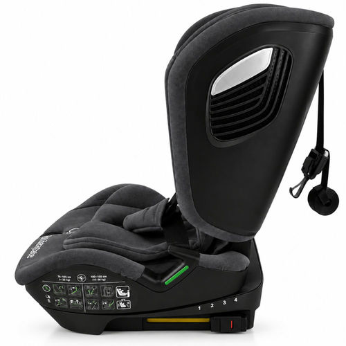 כיסא בטיחות מתקפל משולב בוסטר דגם EverFit I-Size מבית בייביסייף (אפור)