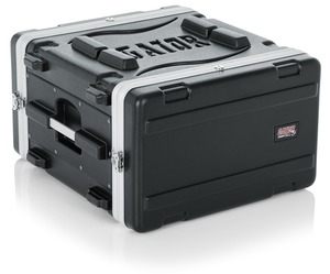 ארגז "19 GATOR Molded PE Rack Case Front Rear Rails 6U 19" Deep Locking