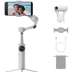 שריון אילת אינסטה Insta360 Flow 2 AI Tracker Bundle / Summit White