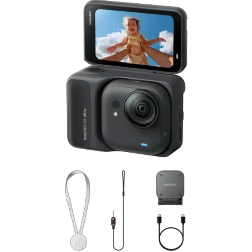 שריון אילת אינסטה Iמצלמת אקסטרים זעירה Insta360 GO Ultra Standard Bundle – שחור