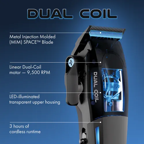 מכונת תספורת בייביליס פרו דואל BaBylissPRO® Dual-Coil Clipper