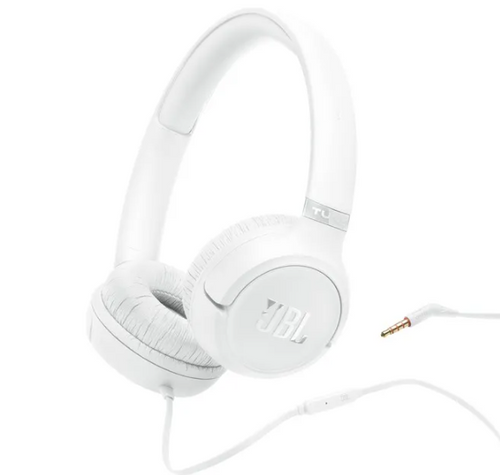 אוזניות חוטיות JBL Tune 530 Wired On-Ear White