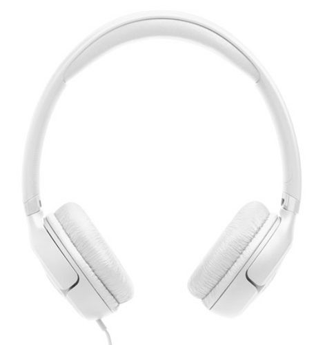 אוזניות חוטיות JBL Tune 530 Wired On-Ear White