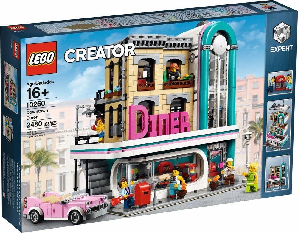 לגו דיינר במרכז העיר LEGO Creator Expert 10260 Downtown Diner