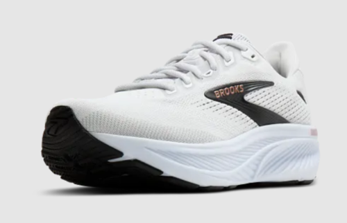 ברוקס דגם Ghost 18 נשים רחבות בצבע White/Black/Rose Gold