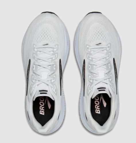ברוקס דגם Ghost 18 נשים רחבות בצבע White/Black/Rose Gold