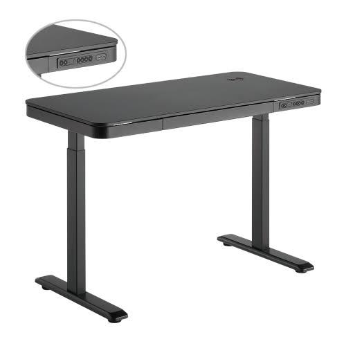 שולחן עמידה ישיבה חשמלי עם מגירה – דגם LUMI S08-22D-SWW