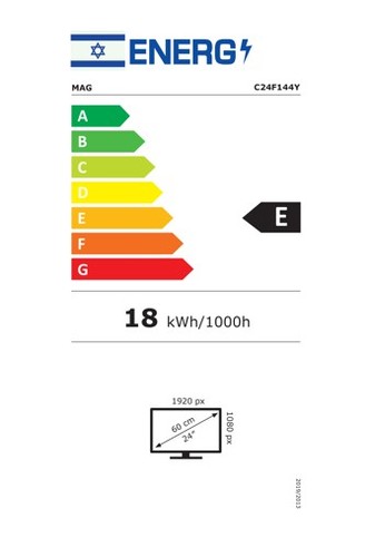 מסך מחשב גיימינג קעור MAG C24F144Y 23.8