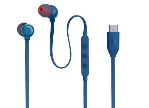 אוזניות חוטיות JBL Tune 310C USB-C In-Ear Blue