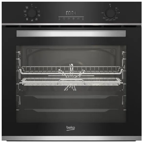 תנור בנוי 72 ליטר Beko בקו דגם BBIM13303X שחור עם נירוסטה