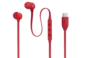 אוזניות חוטיות JBL Tune 310C USB-C In-Ear Red