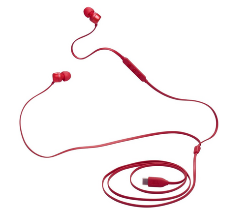 אוזניות חוטיות JBL Tune 310C USB-C In-Ear Red