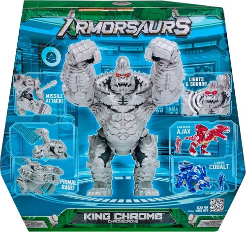 בובת נבל Armorsaurs: קינג כרום