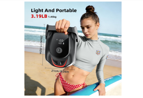 משאבה נטענת לניפוח סאפ מתנפח וסירות מתנפחות Paddle Board Pump Rechargeable