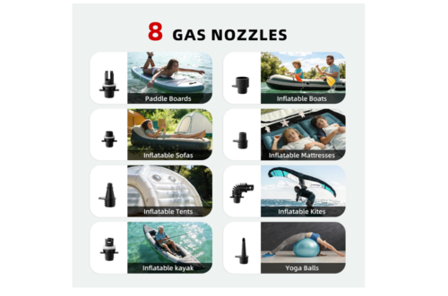 משאבה נטענת לניפוח סאפ מתנפח וסירות מתנפחות Paddle Board Pump Rechargeable
