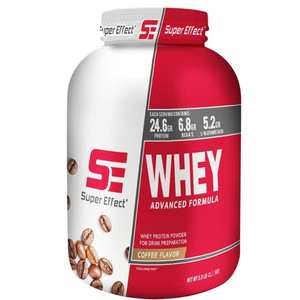 אבקת חלבון מי גבינה סופר אפקט – Super Effect WHEY Advanced Formula (בטעם קפה, 2.27 ק"ג)