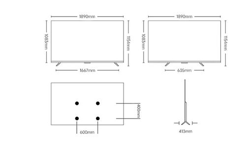 טלוויזיה ''85 QD-Mini LED 4K שיאומי דגם (2026) Xiaomi TV S Mini 85'' 1200nits