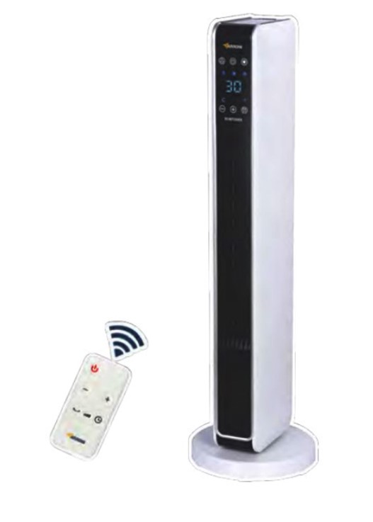 מפזר חום מגדל קרמי 2200W ,73cm, עם תצוגת לד ושלט-רחוק 600703-002