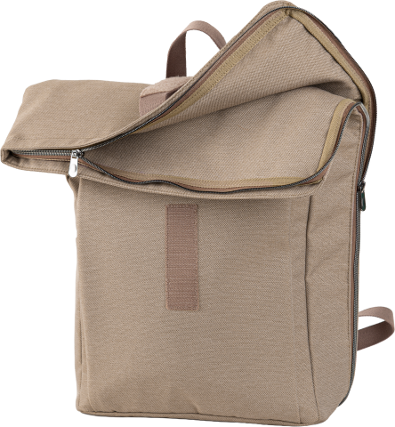 תיק גב אופנתי אורבן רולטופ / Urban Rolltop – בז' מלאנג'