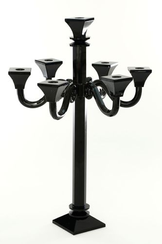 פמוט קריסטל 7 קנים טיטניום BOHEMIA PREMIUM