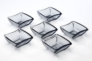 סט 6 קעריות 10x9.5x3.5 דגם APOLY פוליקרבונט כהה
