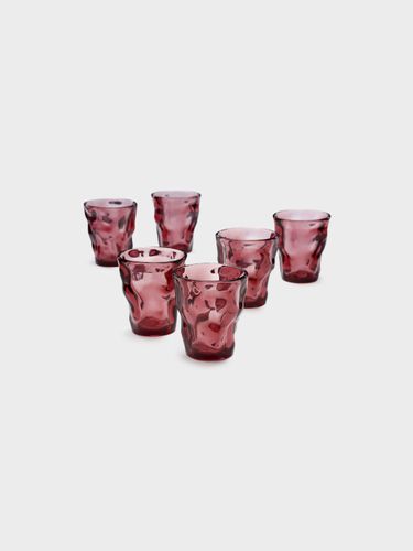 סט 6 כוסות שתיה 300ml פוליקרבונט סגול