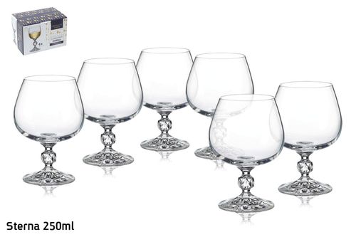 סט 6 גביעי קוקטייל 250ml Sterna קריסטל בוהמיה