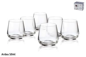 סט 6 כוסות ליקר 50ml Ardea קריסטל בוהמיה
