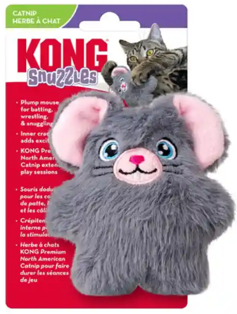 משחק לחתול קונג מר עכבר אפור - Kong Cat Snuzzles Mouse
