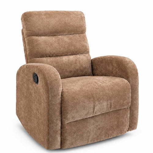 כורסת הנקה מסתובבת 360° עם ריקליינר COMFORT חום Bsmart