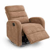 כורסת הנקה מסתובבת 360° עם ריקליינר COMFORT חום Bsmart