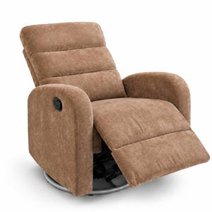 כורסת הנקה מסתובבת 360° עם ריקליינר COMFORT חום Bsmart