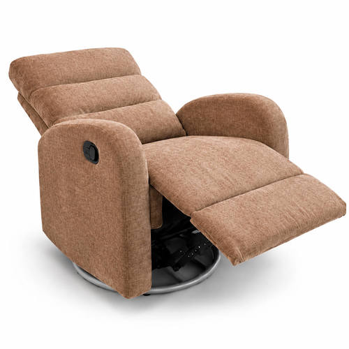 כורסת הנקה מסתובבת 360° עם ריקליינר COMFORT חום Bsmart