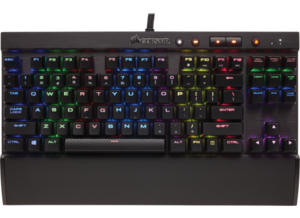 מקלדת גיימינג מכנית CORSAIR K65 LUX RGB COMPACT - CHERRY MX RGB RED
