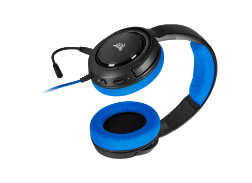 אוזניות CORSAIR HS35 STEREO GAMING HEADSET - BLUE