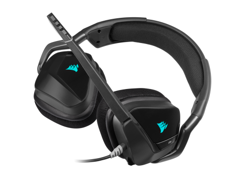 אוזניות CORSAIR VOID RGB ELITE 7.1 PREMIUM - CARBON