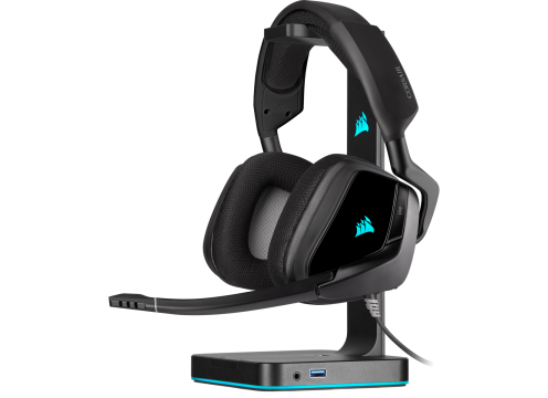 אוזניות CORSAIR VOID RGB ELITE 7.1 PREMIUM - CARBON