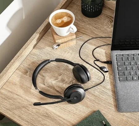 אוזניות חוטיות Jabra Evolve2 30 SE, USB C/A, MS Stereo