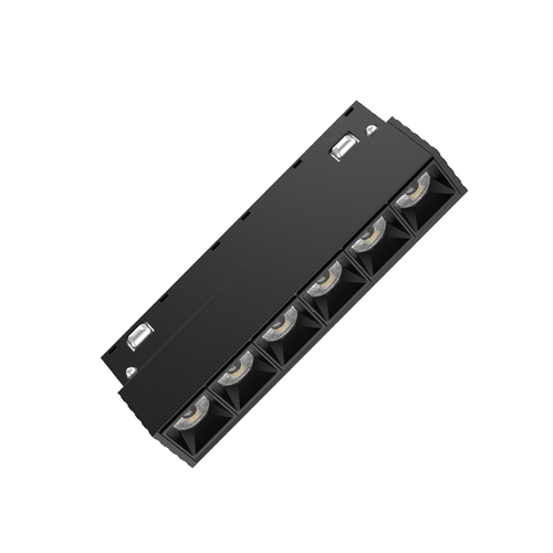 ספוט עדשות 6W לפס צבירה מגנטי CCT שחור Liper Saros