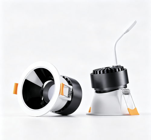 שקוע לד COB קבוע 10W עגול CCT לבן+שחור Liper Luna