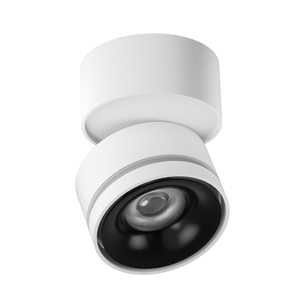 צילינדר תקרה לד COB מתכוונן 15W עגול CCT לבן+שחור Liper Atlas