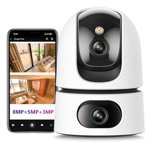 מצלמת אבטחה ביתית חכמה IMOU Ranger Dual 6MP Dual-Lens Indoor Wi-Fi