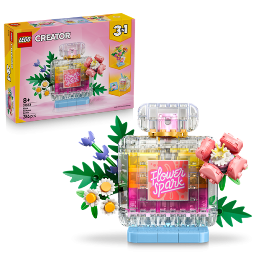 Floral Decor Perfume Bottle