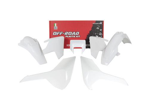 קיט פלסטיקה לאופנועי הוסקוורנה ריסטק לבן - RACETECH HSQ TE/FE 250-501 17-19