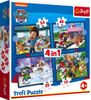 מארז 4 פאזלים - מפרץ ההרפתקאות יום בחייהם של הגורים