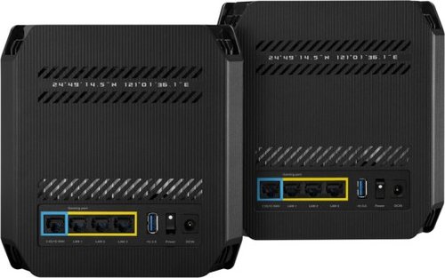 ראוטר גיימינג Asus ROG Rapture GT6 - צבע שחור, 2 יחידות באריזה