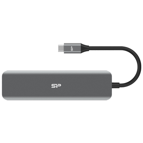 מפצל 3 פורט וקורא כרטיסים  Silicon Power SU20 USB-C 