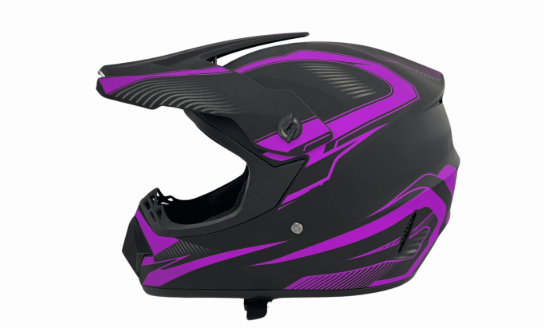 קסדה מלאה FULLFACE צבע שחור סגול